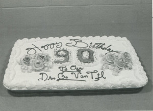 90th Birthday cake (1985)