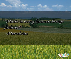 Haste Quotes