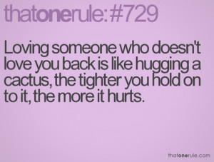 Loving someone who doesn’t love you