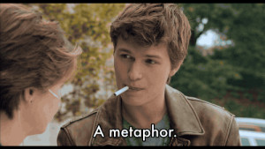 It's a metaphor, see: You put the killing thing right between your ...