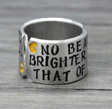Beauty Ring, Inspiration Ring, Personalized Ring, Inspiration Quote ...