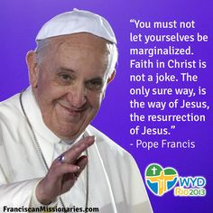 youth day # wyd2013 more rcp papas pope francis catholic pope catholic ...