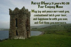 Irish Corporate Awards, Irish retirement plaques