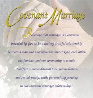 Covenant Marriage...