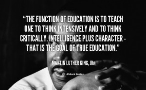 Martin Luther King Quotes Education