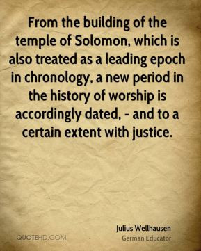 From the building of the temple of Solomon, which is also treated as a ...