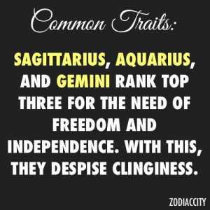 Sagittarius, Aquarius, and Gemini rank top three for the need of ...