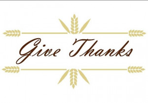 Fall Thanksgiving Harvest Wheat Give Thanks Kitchen or Dining Room ...