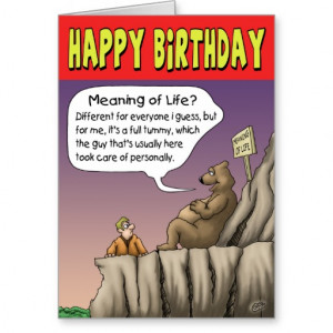 Funny Birthday Card: Fulfilling Day