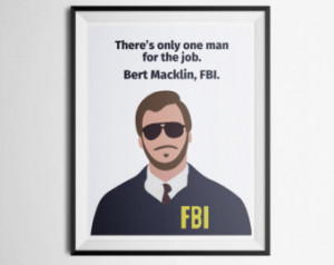 Parks and Recreation Andy Dwyer Ber t Macklin Quote Poster Print ...