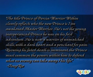 prince of persia warrior within clearly reflects who the new prince ...