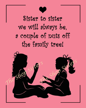 Big Sister Quotes And Poems Sisters poem silhouette pink
