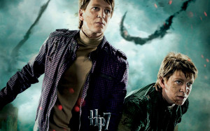 ... wallpaper with Fred and George Weasley from new Harry Potter movie