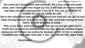 Rocky Quotes About Winning Rocky balboa