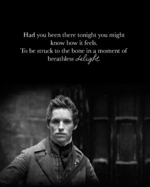 Eddie Redmayne from Les mis