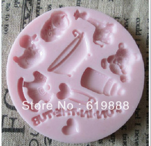 038 Baby Funny Toys Handmade Soap Molds Silicone Baking Tools ...