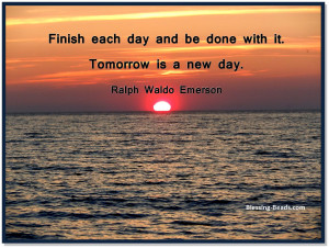 Finish Each Day Emerson Quote Foggy Evening On Lake George Shore 8 X ...