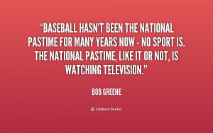 Baseball Pastime Quotes