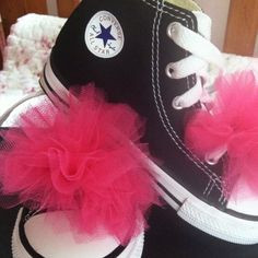 Poofy Pom Pom made of Tuile. So easy made these for dance recital. And ...