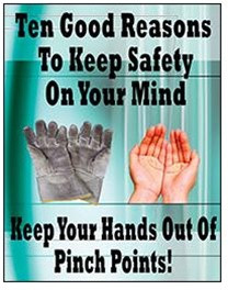 Vertical, Keep Hands Out Of Pinch Points, Safety Banners and Posters ...