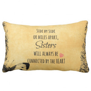 Sister Quote Throw Pillows