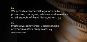 We provide commercial legal advice to promoters, managers, advisers ...