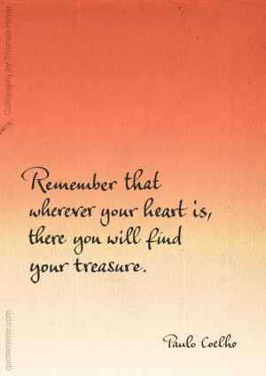 You will find your treasure