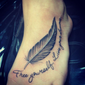 ... Tattoos, Live Free Tattoo Feather, Tattoos 3, Living, Quotes Free