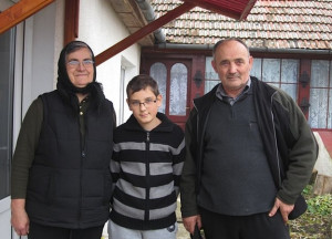 Sergiu is growing up with his grandparents