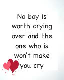 boy is worth Crying over and the one who is wont make you cry - Crying ...