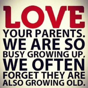 Everybody has an apple tree in his life. And its your Parents !!!