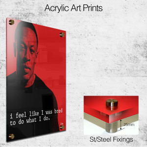 Dr Dre quote square wall art