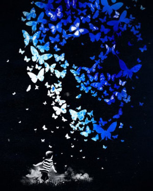 boy chasing butterflies dreams imagination creativity flying art ...