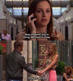 gg #gossip girl #blair #serena #shopping More