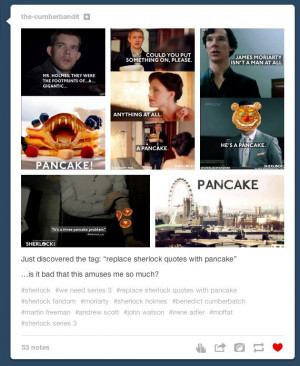 ... changing Sherlock quotes by using the word 