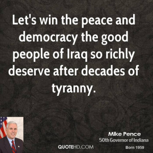 Mike Pence Peace Quotes