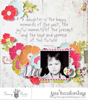 ... full of flowers layout about my baby, made using the Me-ology line