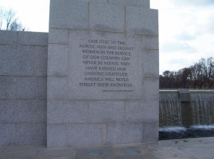 National World War II Memorial Photo: President Truman Quote