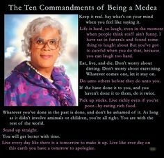 10 Commandments of Being a Madea More