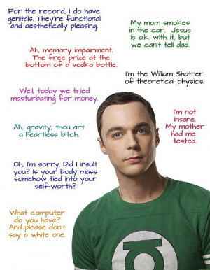 Great Quotes from Sheldon Cooper