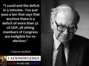 warren Warren Buffet Proposes Congressional Reform Act of 2011