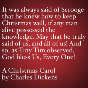 My Favorite Quotes from A Christmas Carol #50 – God Bless Us, Every ...