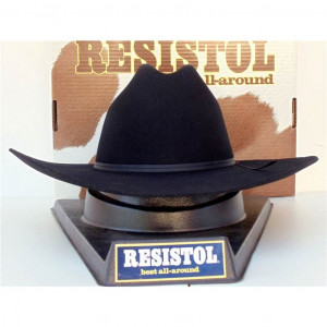 Home / Resistol Cowboy Hat 4X Beaver Fur Felt Black Qualifier
