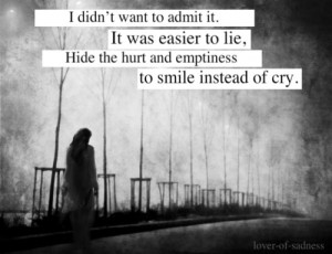 quote depressed sad pain hurt broken smile lover-of-sadness picture ...