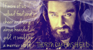 Thorin Oakenshield is of course one of the most en vogue personalities ...