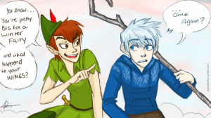 danydarkly:Peter Pan meets Jack Frost~Not exactly an original concept ...