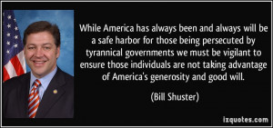been and always will be a safe harbor for those being persecuted ...