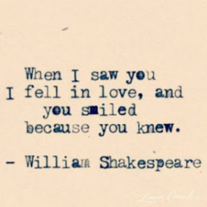 shakespeare quotes love at first sight
