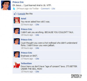 Hilarious Disney Character Facebook Updates
