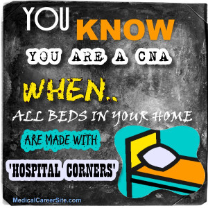 cna jokes hospital corners